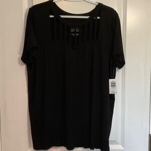 Torrid Black Short Sleeve Top